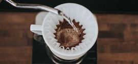 Using coffee filter.