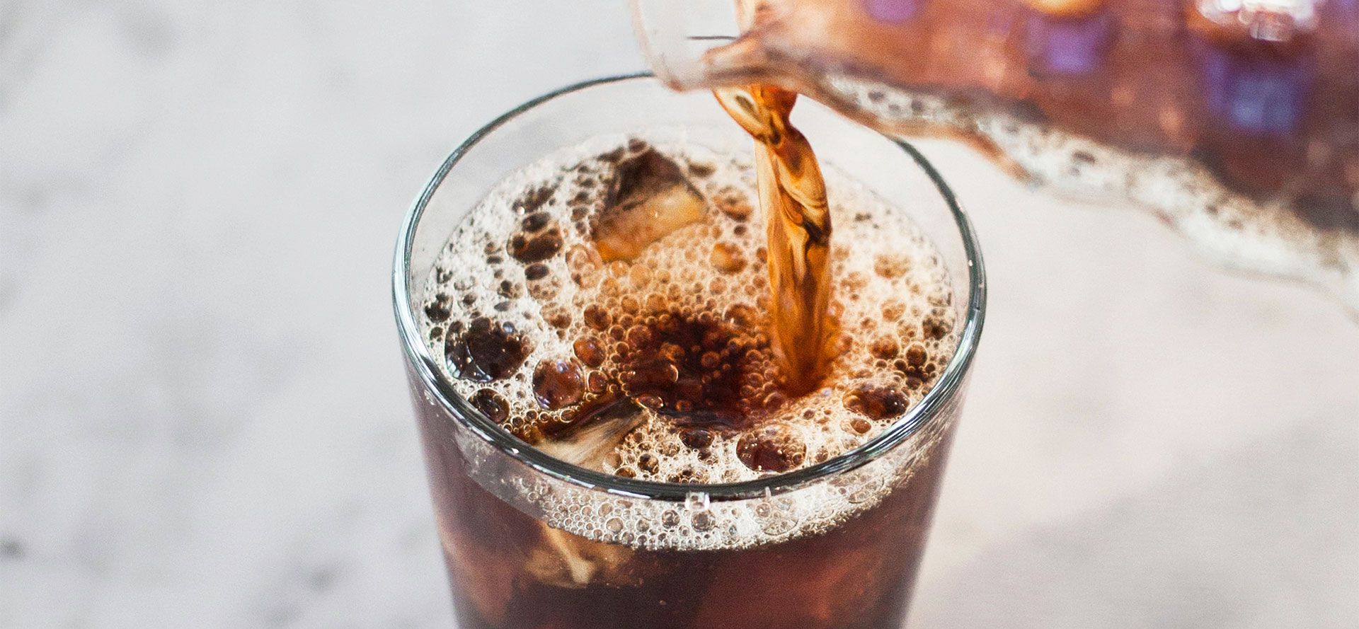Cold Brew Coffee In Glass.