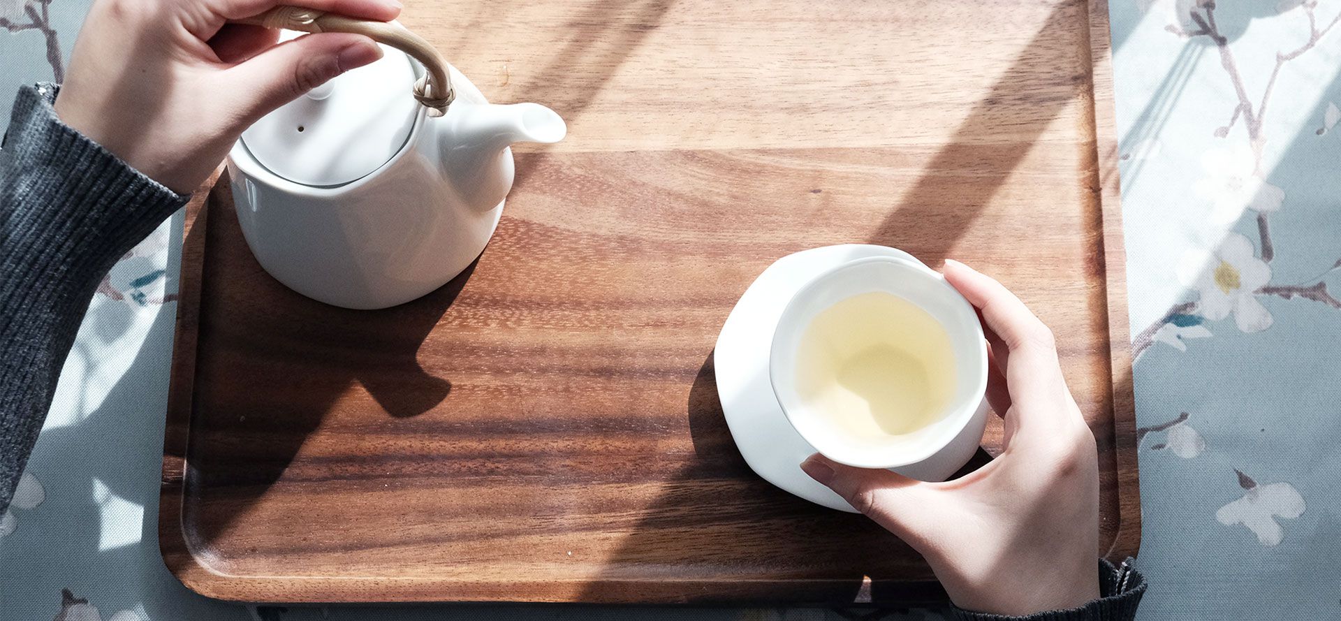 White Tea in a Cup.